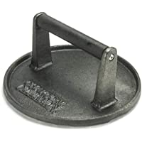 Charcoal Companion Prensa para Barbacoa Redonda de Hierro Fundido 18 cm de diámetro